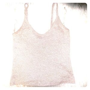 Beige Poetry Crop Top